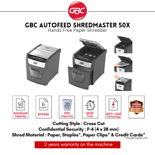 GBC Autofeed Shredder ShredMaster 50X